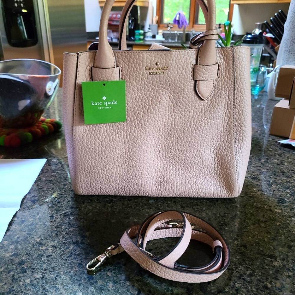 NWT Light Pink Leather Kate Spade Carter Street Devlin Satchel Shoulder Bag